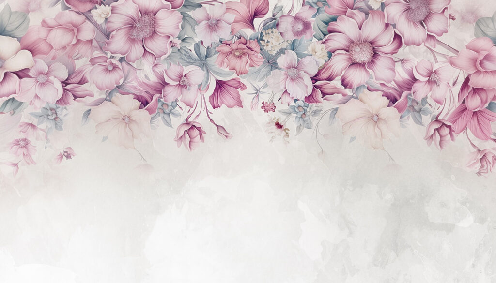 Floral elegance in soft pastels. Floral elegance in soft pastels.