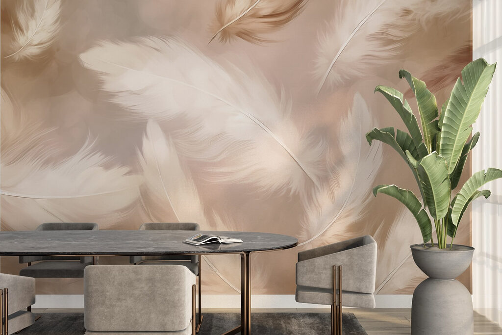 Group of white feathers Group of white feathers