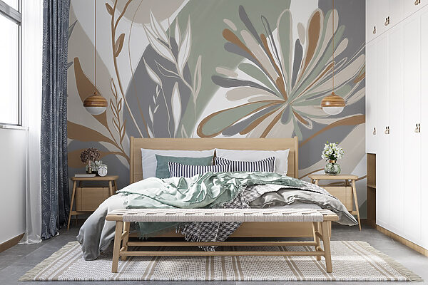 Nature-inspired abstract floral design. Nature-inspired abstract floral design.
