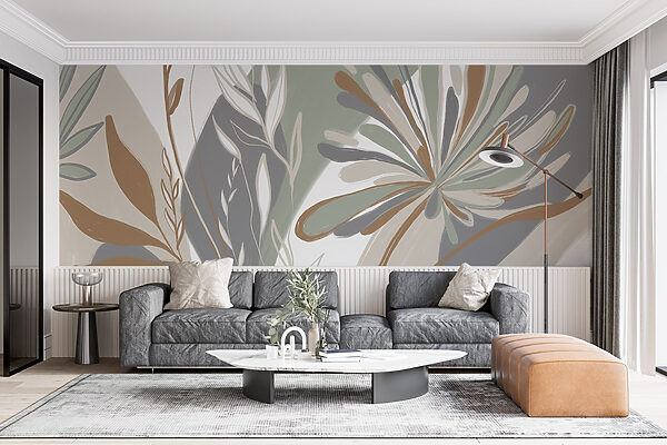 Nature-inspired abstract floral design. Nature-inspired abstract floral design.
