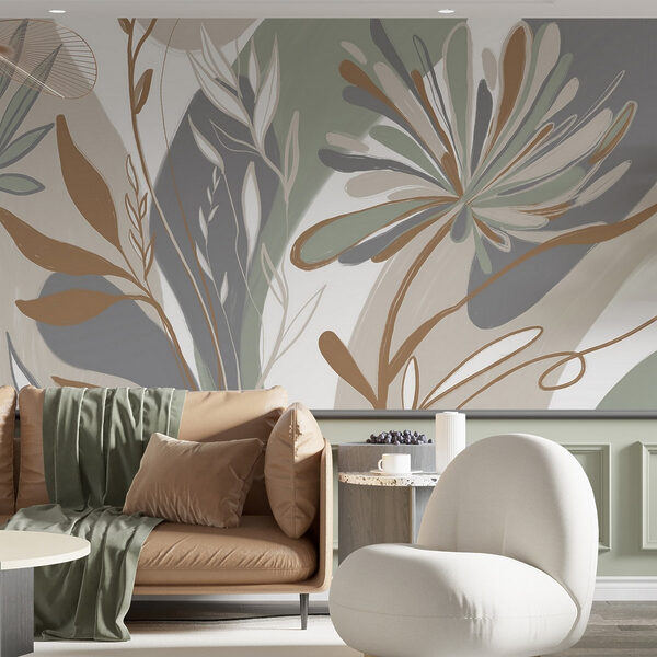 Nature-inspired abstract floral design. Nature-inspired abstract floral design.