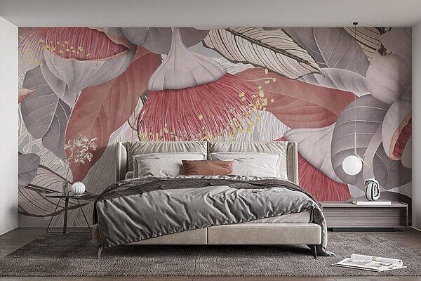 Delicate floral patterns in soft hues Delicate floral patterns in soft hues
