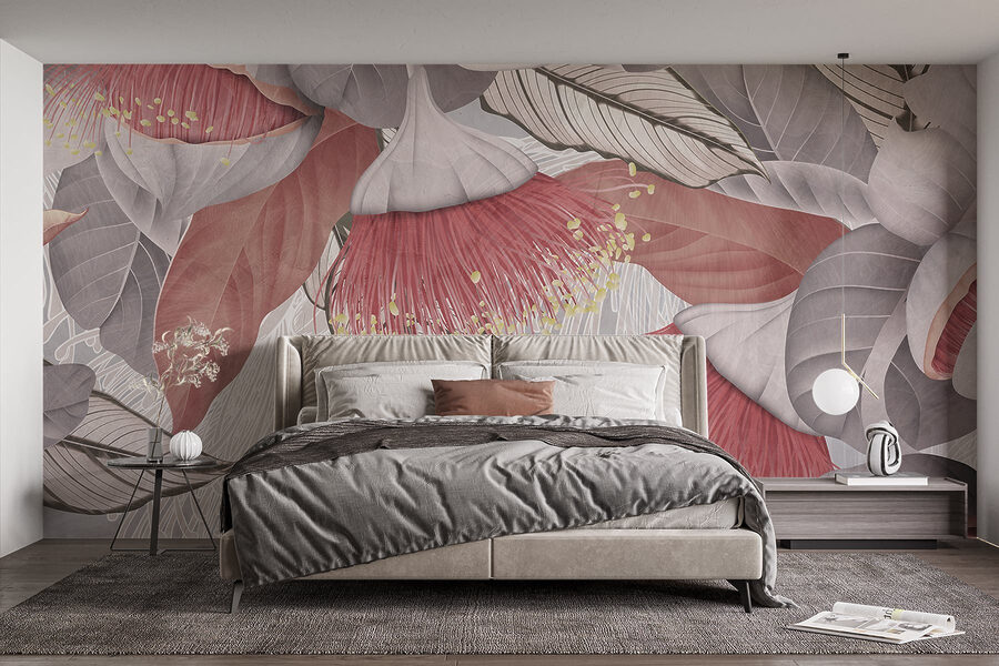 Delicate floral patterns in soft hues