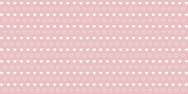Pattern of white hearts on a pink background Pattern of white hearts on a pink background