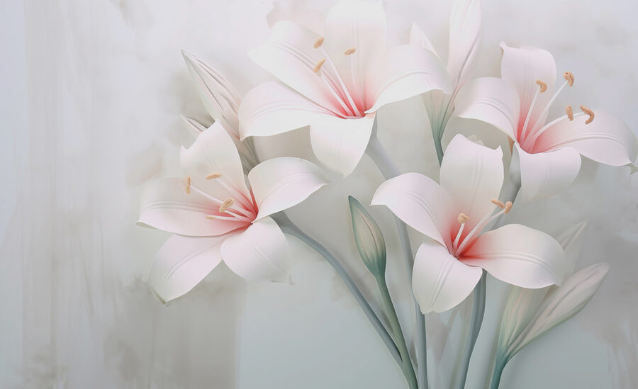 Delicate blooms in subtle elegance