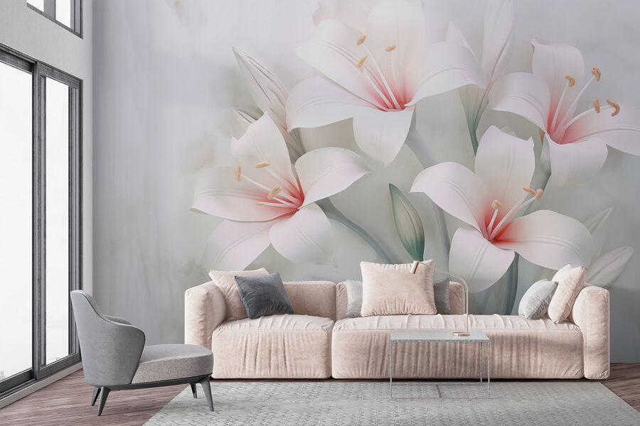 Delicate blooms in subtle elegance
