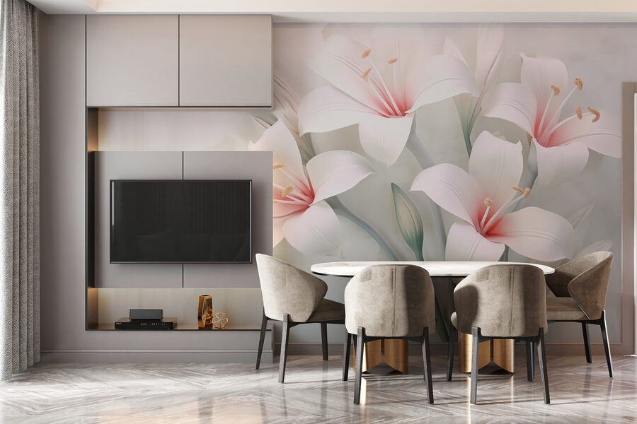 Delicate blooms in subtle elegance