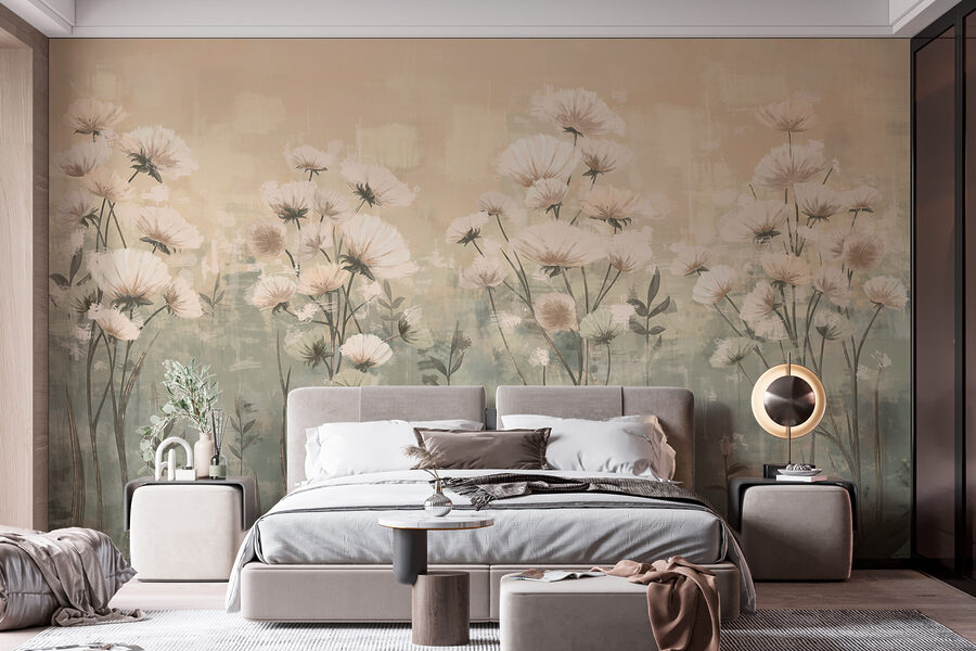 Delicate blooms in soft hues