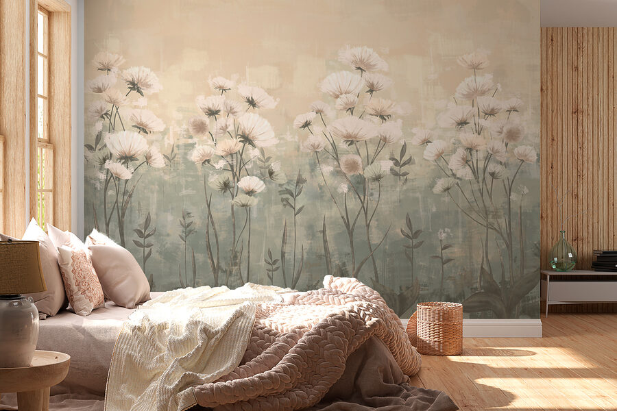 Delicate blooms in soft hues