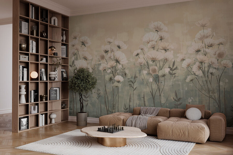 Delicate blooms in soft hues