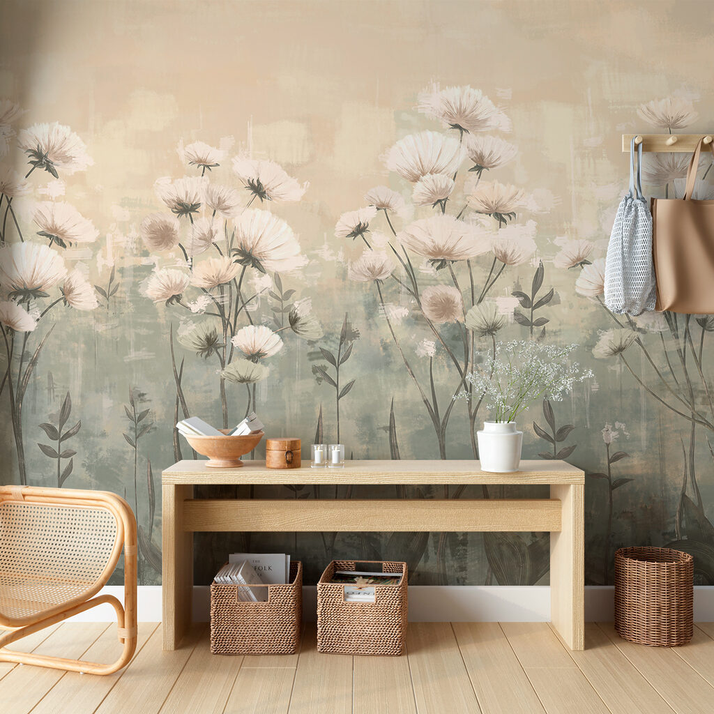 Delicate blooms in soft hues