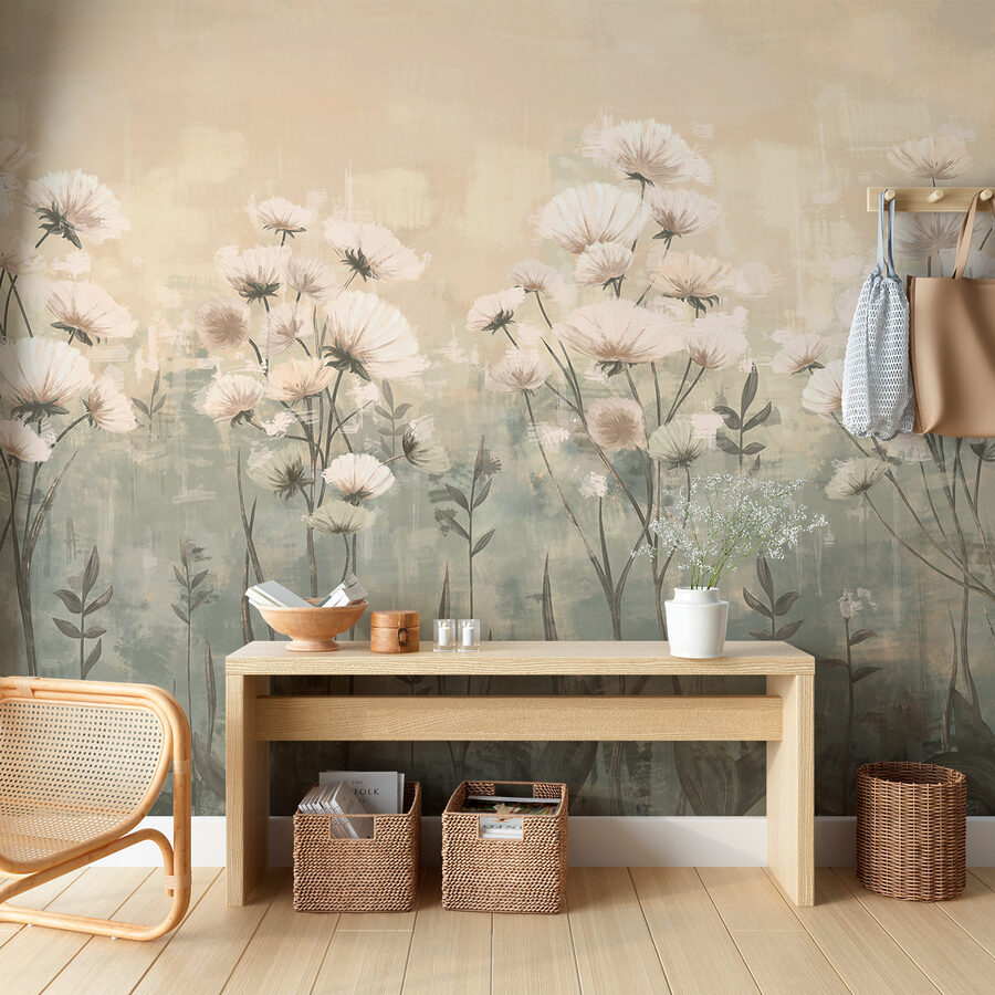 Delicate blooms in soft hues