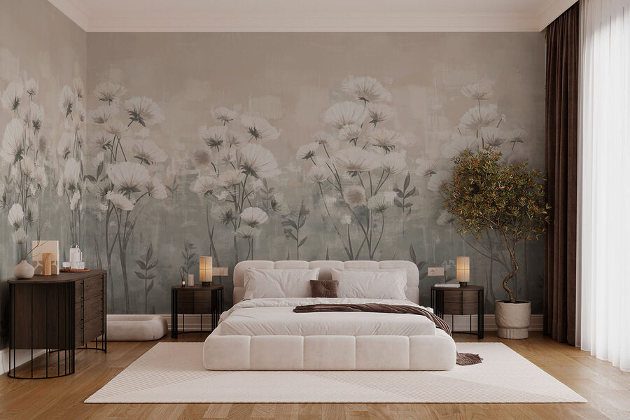 Delicate blossoms in soft tones