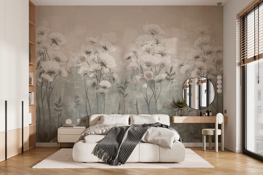 Delicate blossoms in soft tones
