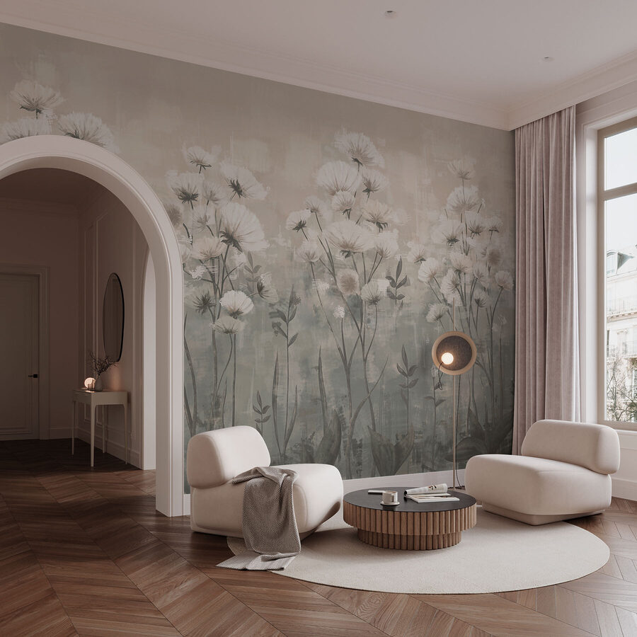 Delicate blossoms in soft tones
