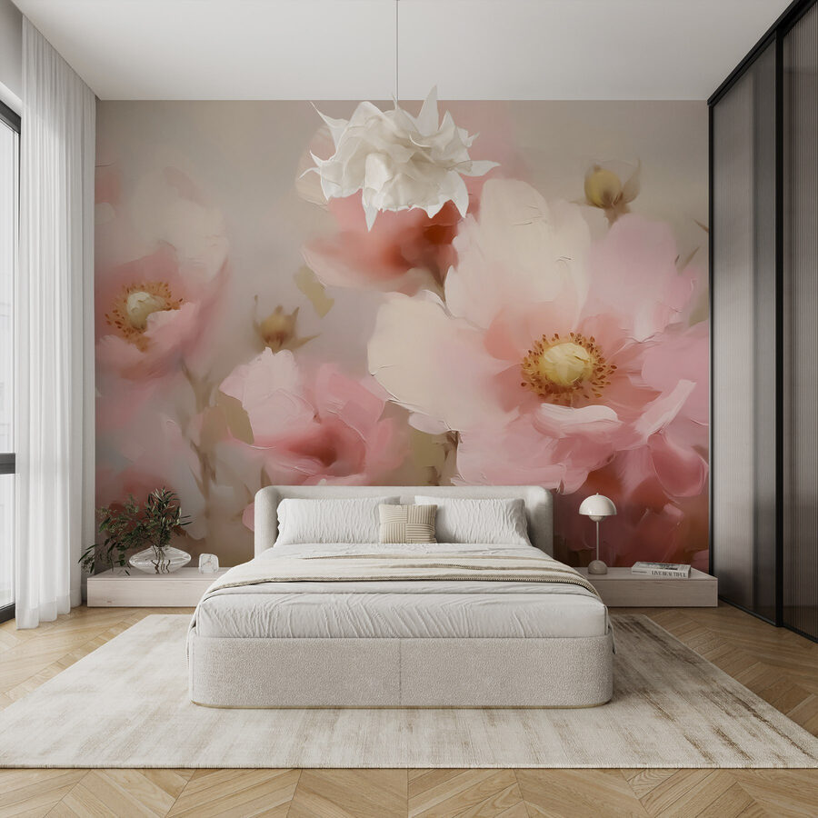 Delicate blooms in soft hues