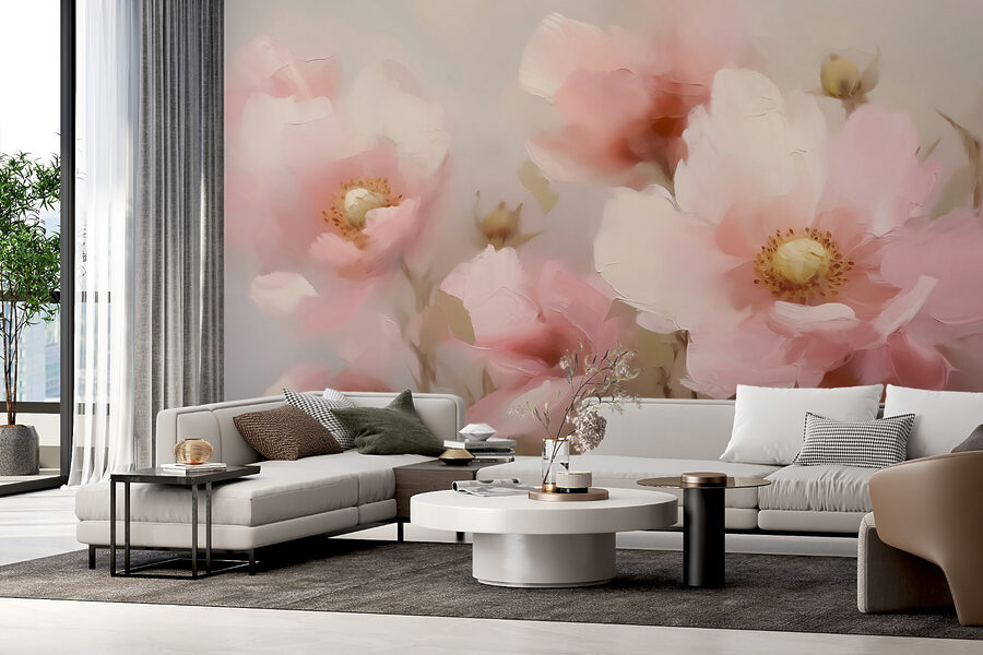 Delicate blooms in soft hues