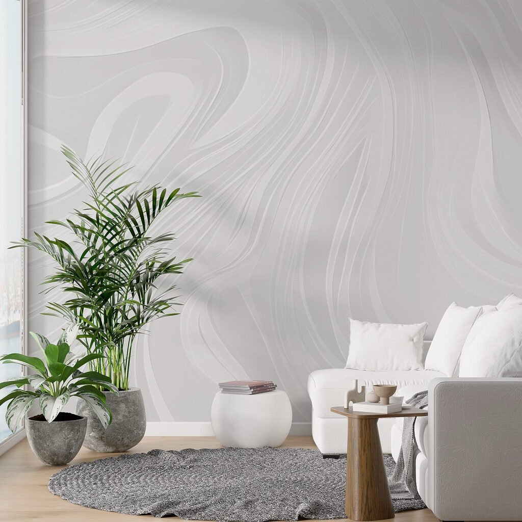 White background with wavy lines White background with wavy lines