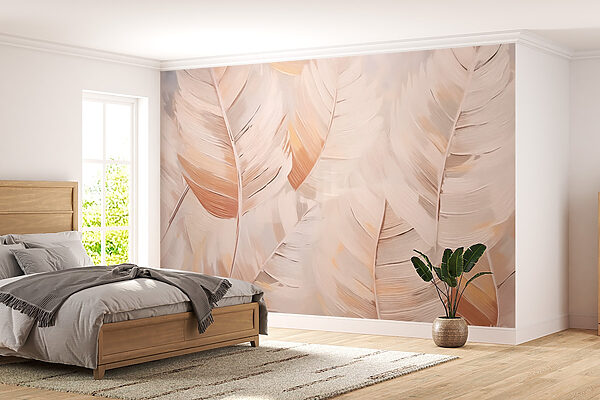 Gentle leaves in soft tones Gentle leaves in soft tones