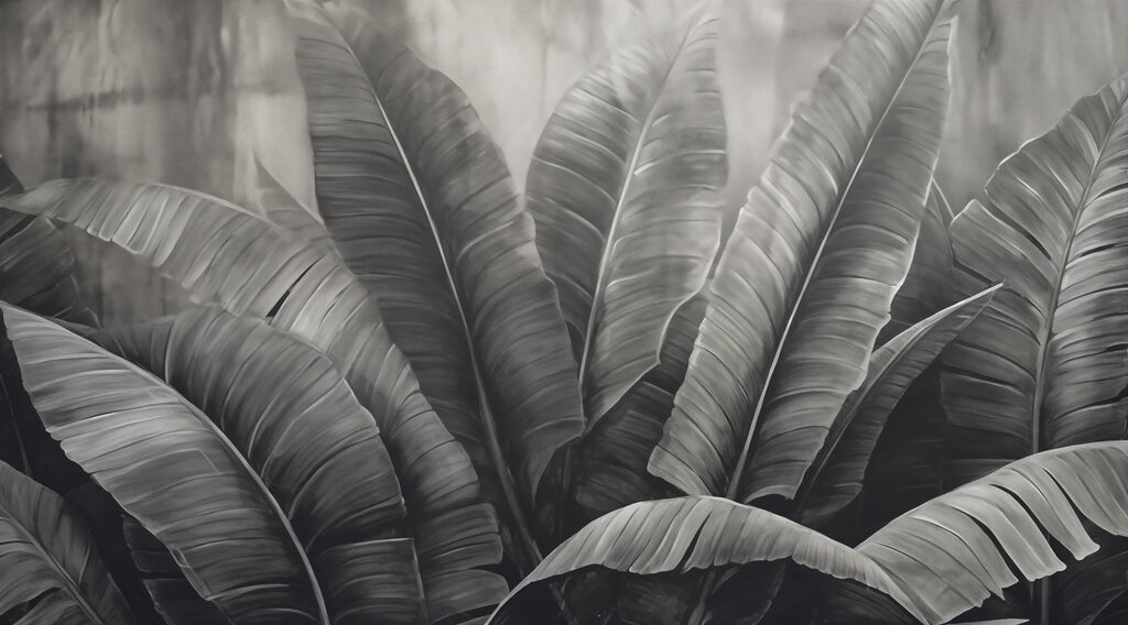 Soft layers of green foliage Soft layers of green foliage