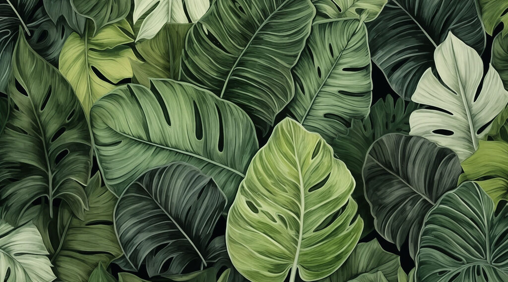 Group of green leaves