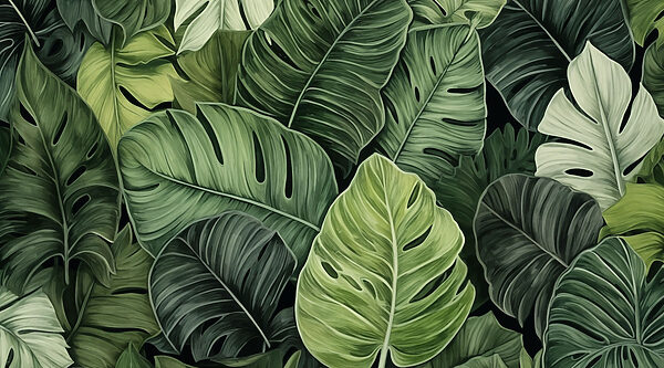 Group of green leaves