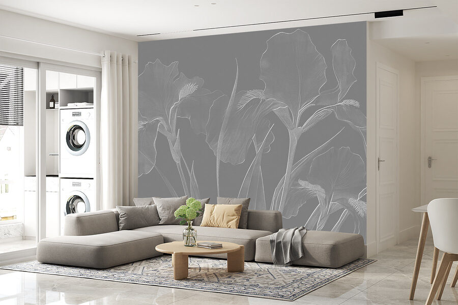 Elegant floral patterns in soft tones