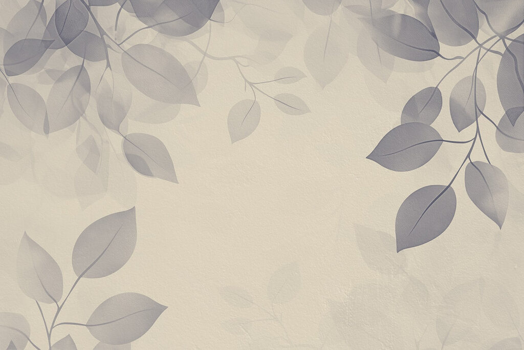 White background with leaves White background with leaves