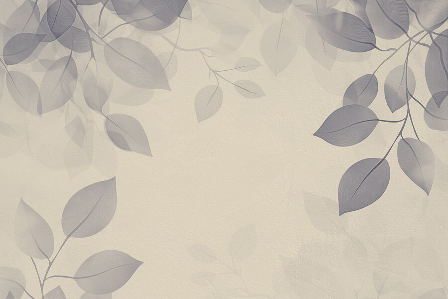 White background with leaves White background with leaves