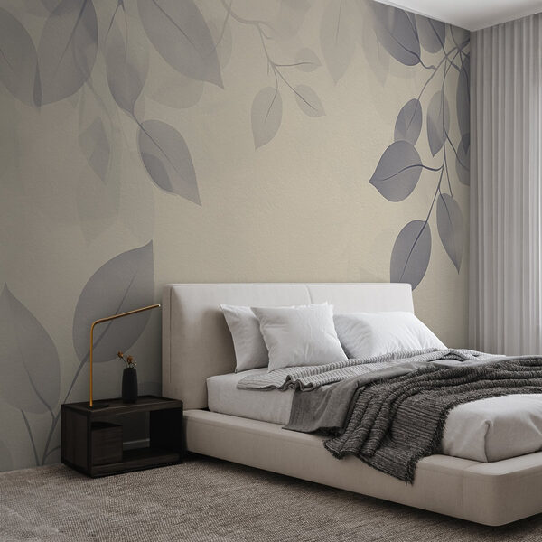 White background with leaves White background with leaves