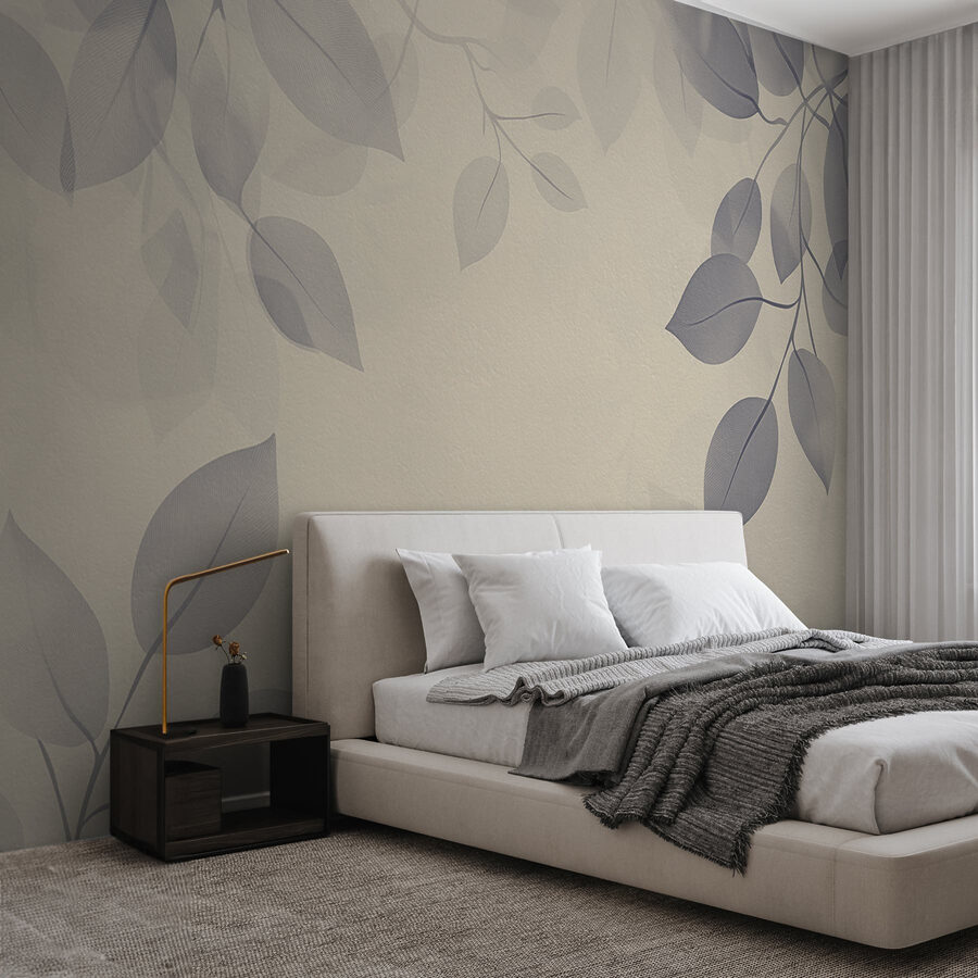 White background with leaves White background with leaves