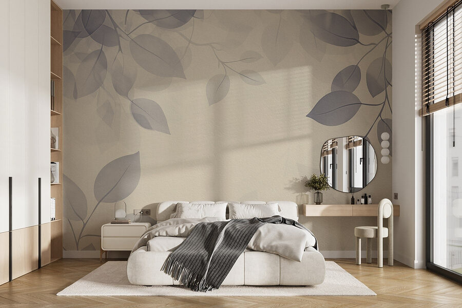 White background with leaves White background with leaves