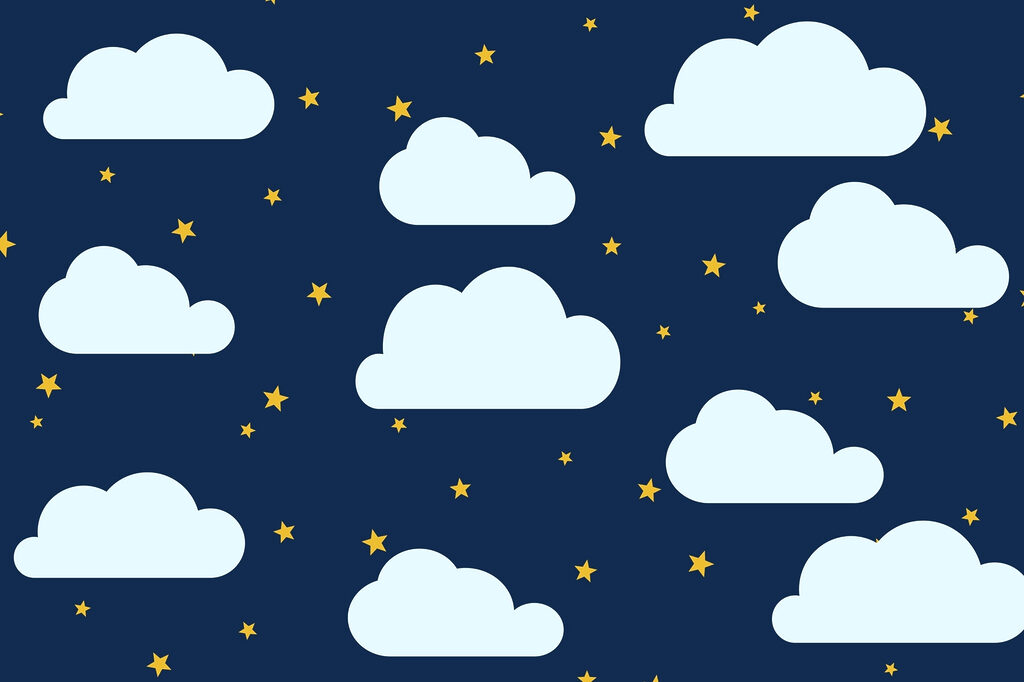 Pattern of clouds and stars Pattern of clouds and stars
