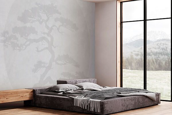 Wall murals Tree with branches on a white background (SKU: w08554) Wall murals Wall murals Tree with branches on a white background (SKU: w08554)