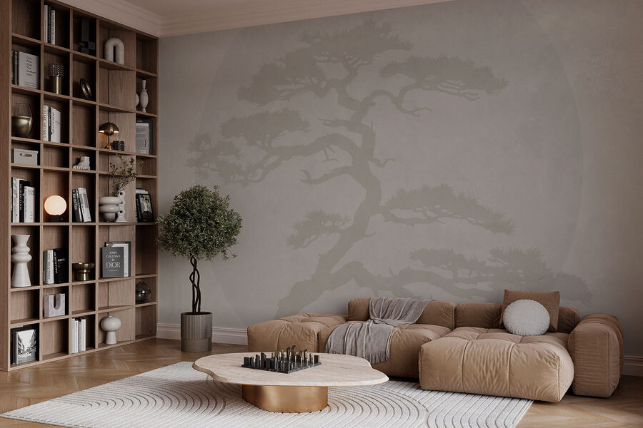 Tree with branches and leaves