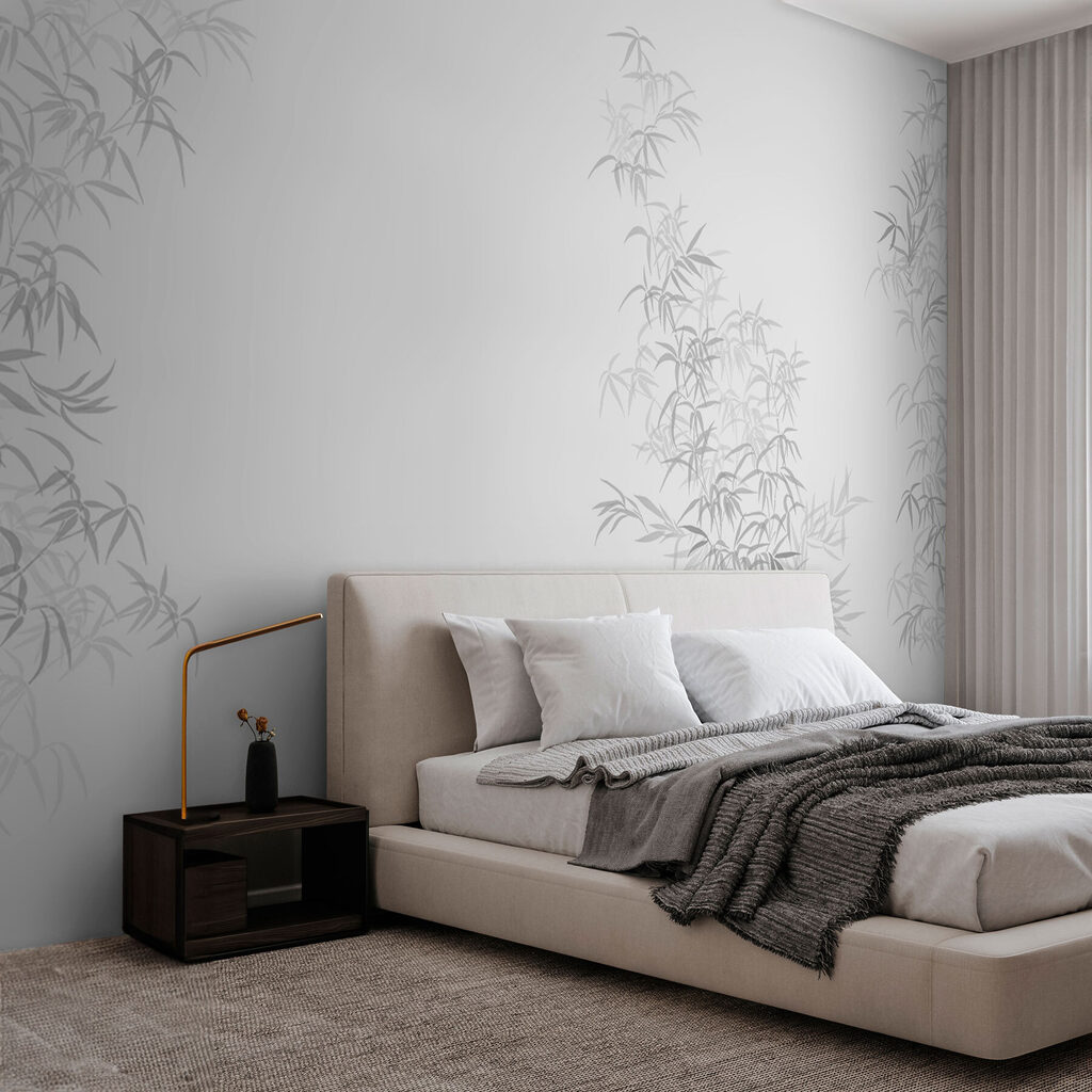 White background with leaves