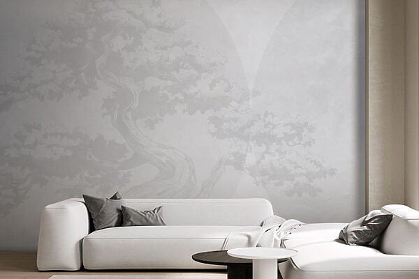 Tree with a curved trunk