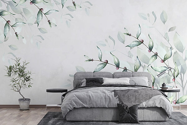 Delicate leaves on a soft background Delicate leaves on a soft background