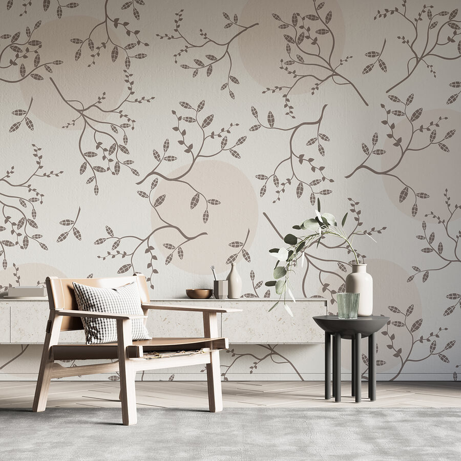 Pattern of branches and leaves