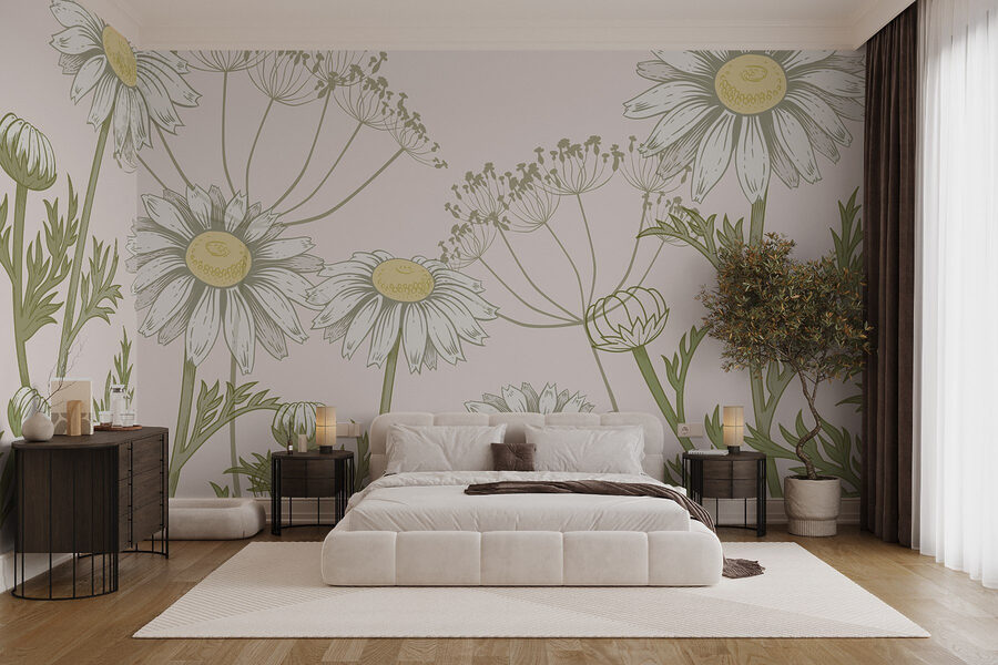 Delicate blooms in soft hues