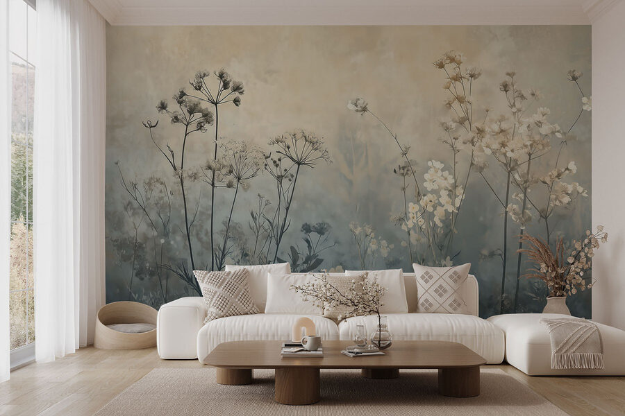 Soft hues of tranquil blossoms.