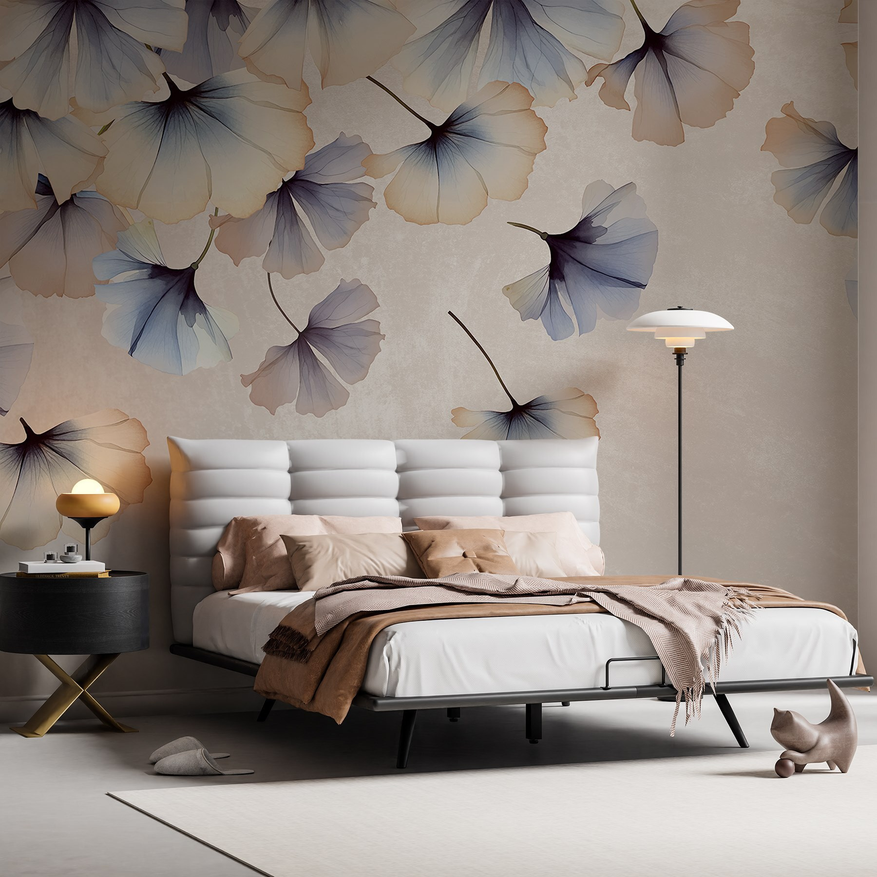 Falling petals in soft hues Falling petals in soft hues