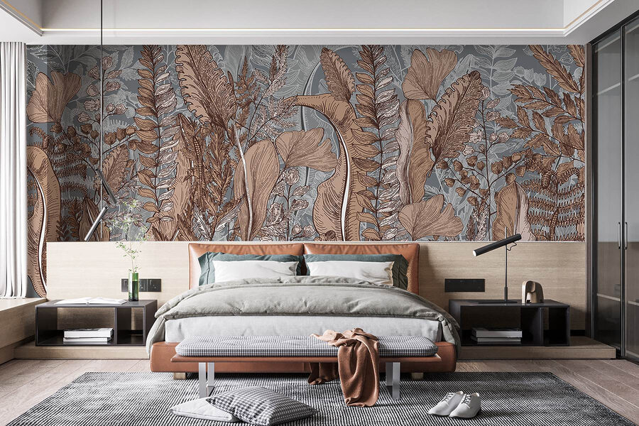 Natural patterns in earth tones.