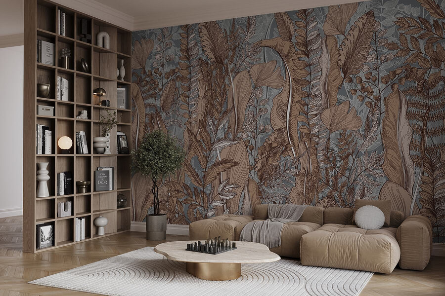 Natural patterns in earth tones.