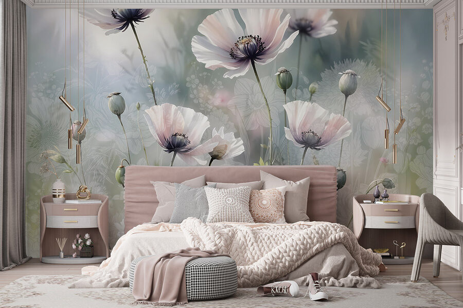 Delicate blooms in soft hues. Delicate blooms in soft hues.
