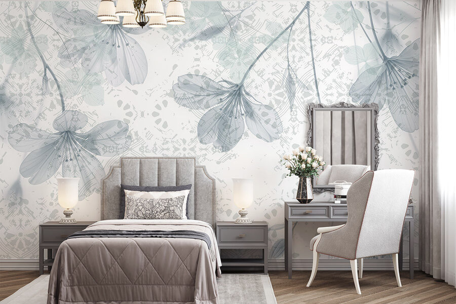 Delicate blooms on a soft background