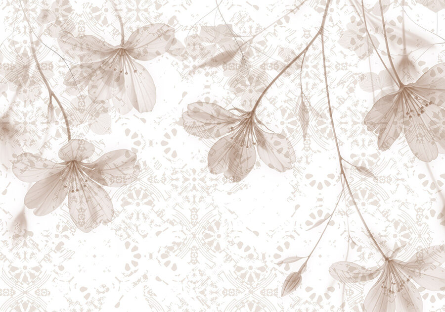 Delicate flowers in soft hues.