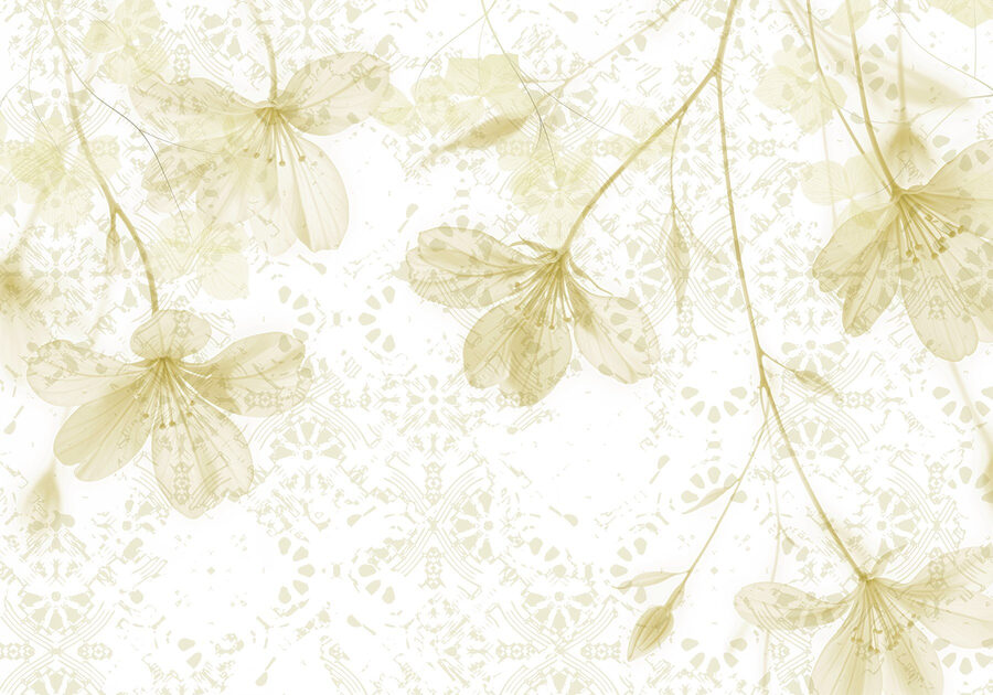 Delicate blooms in soft pastels.