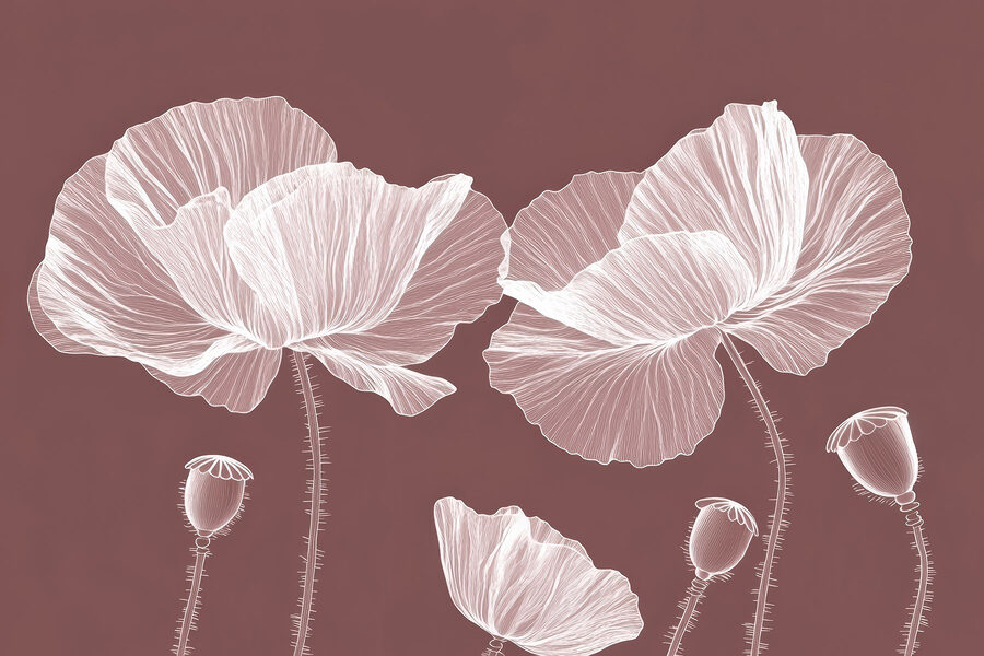 Elegant blooms on a warm background