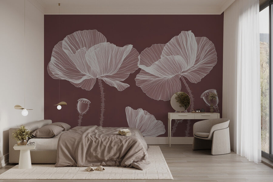 Elegant blooms on a warm background